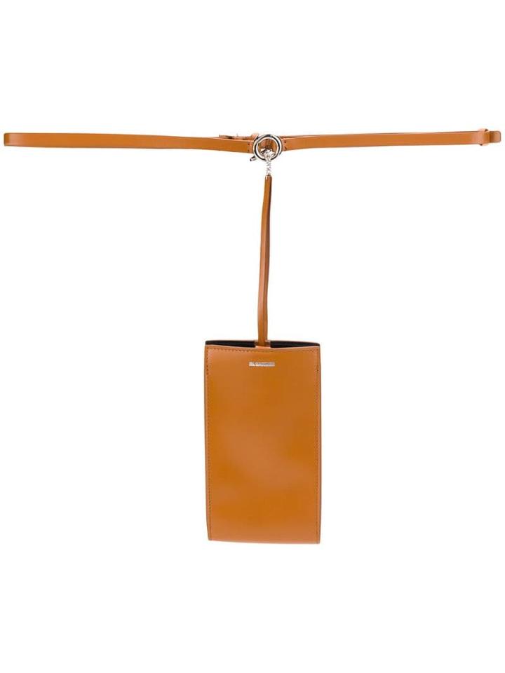 Jil Sander Belted Pouch - Brown