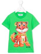 Moschino Kids Tiger Print T-shirt, Boy's, Size: 12 Yrs, Green