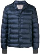 Herno Buttoned Puffer Jacket - Blue