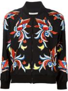 Alice+olivia Embroidered Bomber Jacket