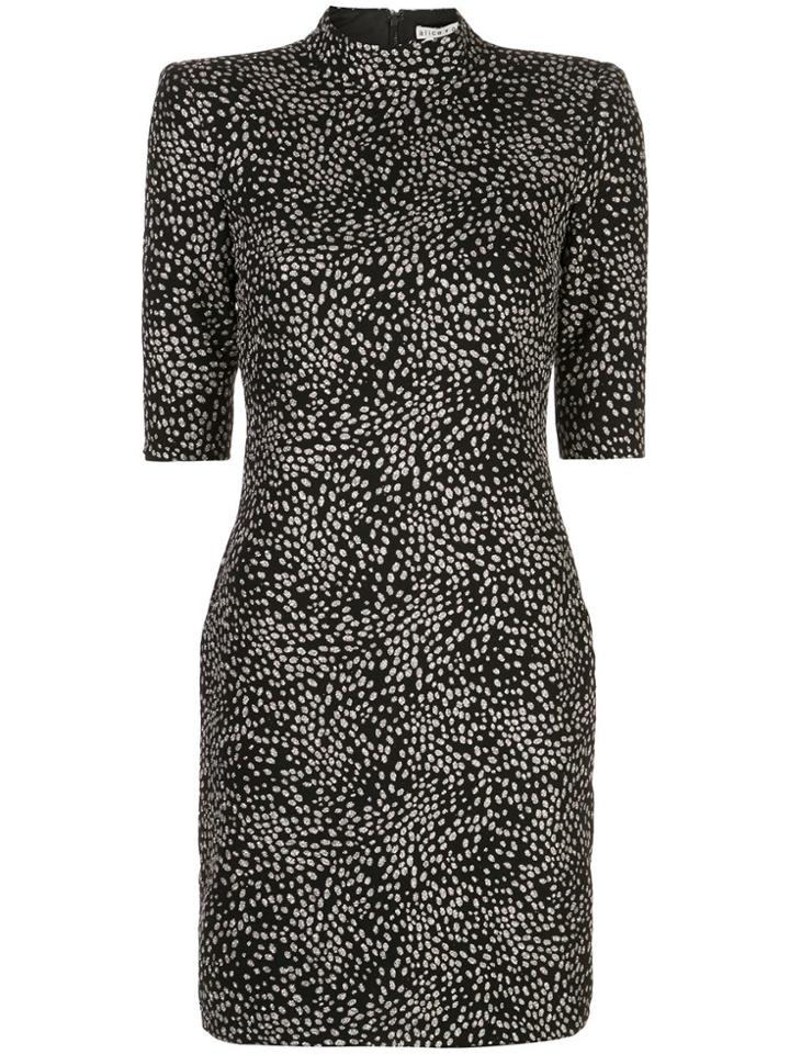 Alice+olivia Inka Abstract-print Dress - Black