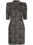 Alice+olivia Inka Abstract-print Dress - Black