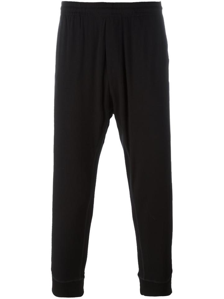 Dsquared2 Elasticated Drop-crotch Trousers, Men's, Size: Small, Black, Spandex/elastane/viscose