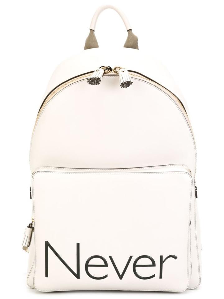 Anya Hindmarch Never Backpack, Nude/neutrals, Leather