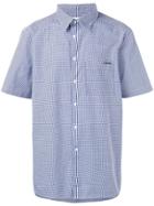 Calvin Klein Short Sleeve Checked Shirt - Blue