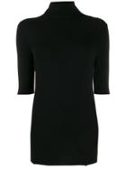 Thom Krom Turtleneck Knitted Top - Black