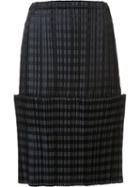 Issey Miyake 'dim Light' Skirt, Women's, Size: 2, Grey, Polyester