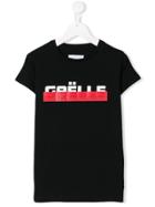 Gaelle Paris Kids Teen Logo Print T-shirt - Black