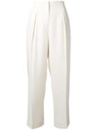 Elizabeth And James - Straight Trousers - Women - Polyester/polyurethane/spandex/elastane - 6, Women's, White, Polyester/polyurethane/spandex/elastane