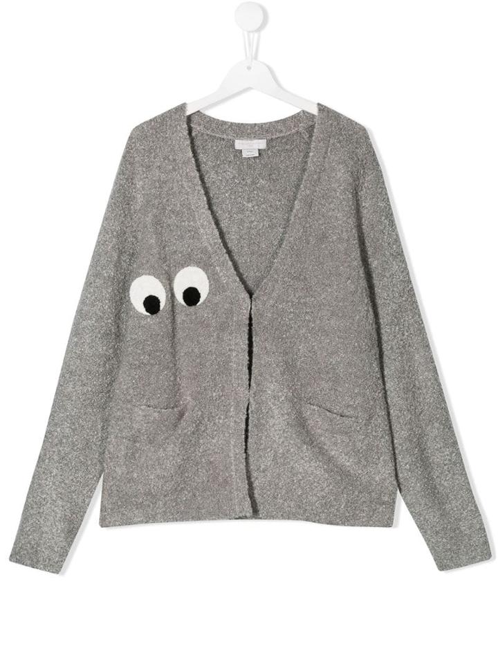 Stella Mccartney Kids Eyes Cardigan - Grey