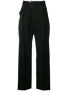 Jil Sander Wide Leg Trousers - Black