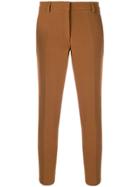 Blanca Cigarette Fit Trousers - Brown
