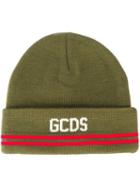 Gcds Logo Beanie Hat, Adult Unisex, Green, Polyester