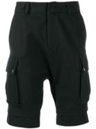 Balmain Drop Crotch Shorts - Black
