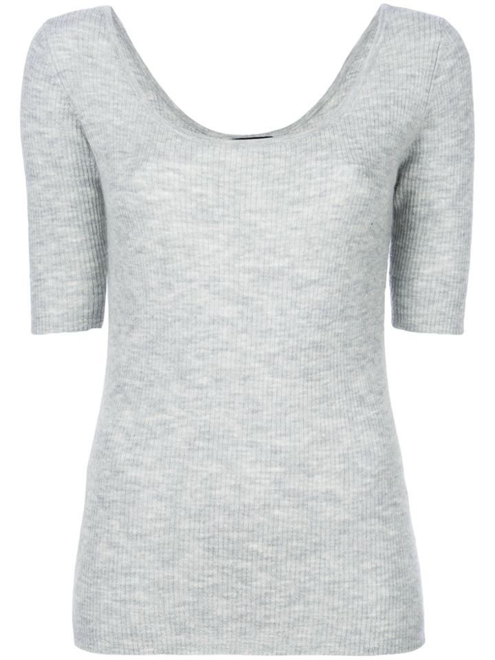 Cashmere In Love Cashmere Carol Tee - Grey