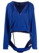 Unravel Project Cut-out Hoodie - Blue