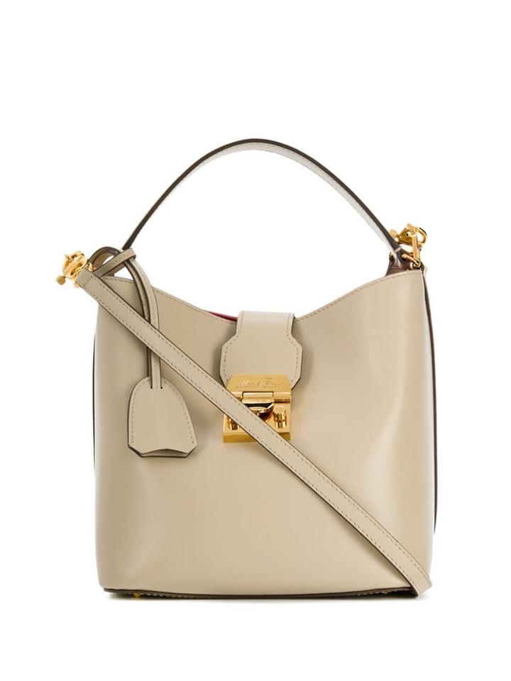 Mark Cross Metallic Lock Tote - Neutrals