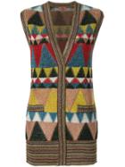 Missoni Sleeveless Geometric Cardigan - Multicolour