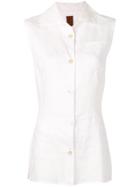 Romeo Gigli Vintage 1990's Buttoned Top - White