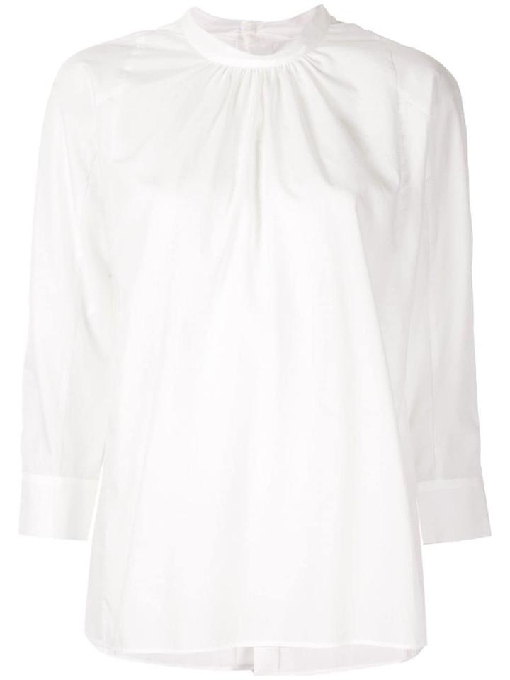 Des Prés Three-quarter Sleeve Blouse - White