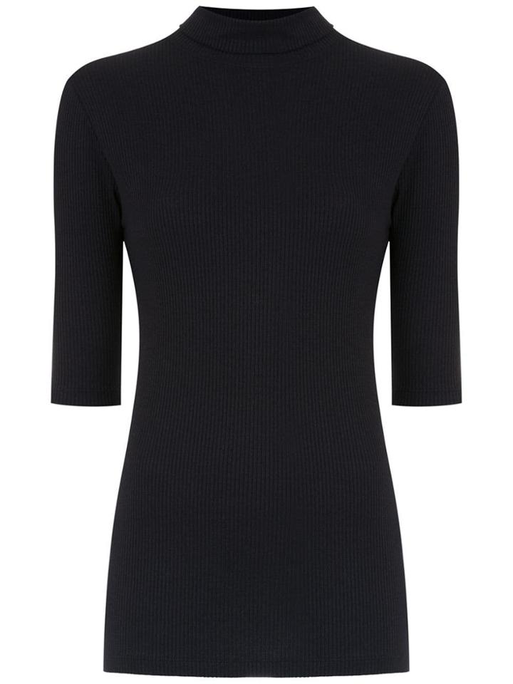 Andrea Bogosian High Neck Top - Black