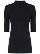 Andrea Bogosian High Neck Top - Black