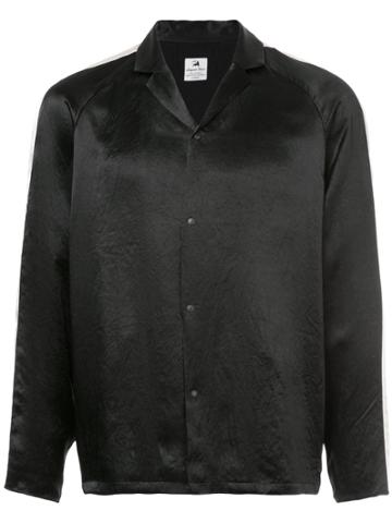 Sasquatchfabrix. Satin Shirt Jacket - Black