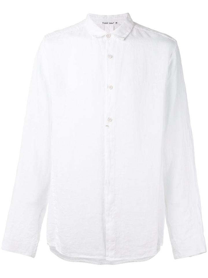 Transit - Classic Shirt - Men - Linen/flax - Xl, White, Linen/flax