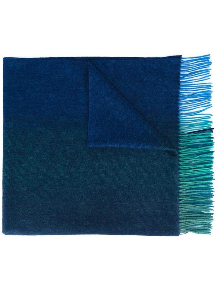 Ps By Paul Smith Ombre Scarf, Women's, Blue, Cashmere/lambs Wool