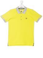 Armani Junior Short Sleeve Polo Shirt - Yellow & Orange