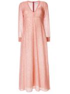 Red Valentino Glitter Dot Gown - Pink & Purple