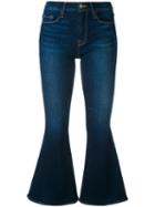Frame Denim - Flared Cropped Jeans - Women - Cotton/spandex/elastane - 29, Blue, Cotton/spandex/elastane