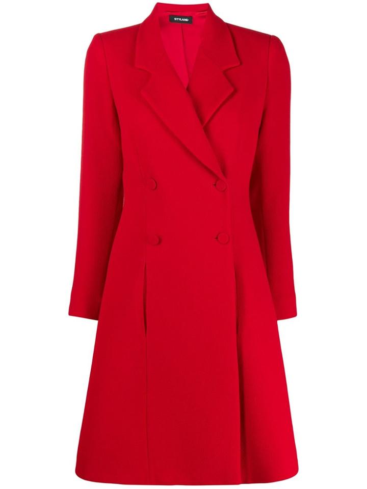Styland Double Breasted Flared Coat