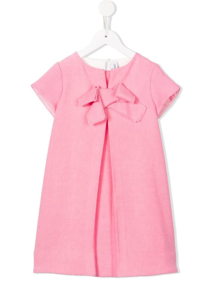 Simonetta Bow Embellished Dress, Toddler Girl's, Size: 5 Yrs, Pink/purple