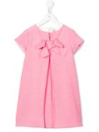 Simonetta Bow Embellished Dress, Toddler Girl's, Size: 5 Yrs, Pink/purple
