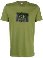 Cp Company Logo Printed Tee - Green