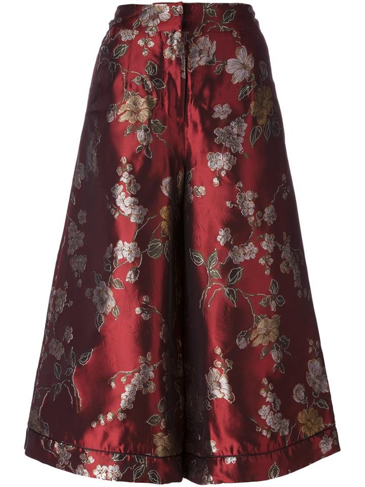 For Restless Sleepers Floral Print Cropped Palazzo Pants