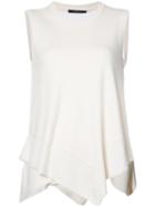 Derek Lam - Knit Asymmetric Top - Women - Silk/cashmere - L, White, Silk/cashmere