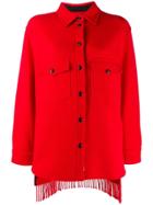 Woolrich Fringed Knitted Shirt - Red
