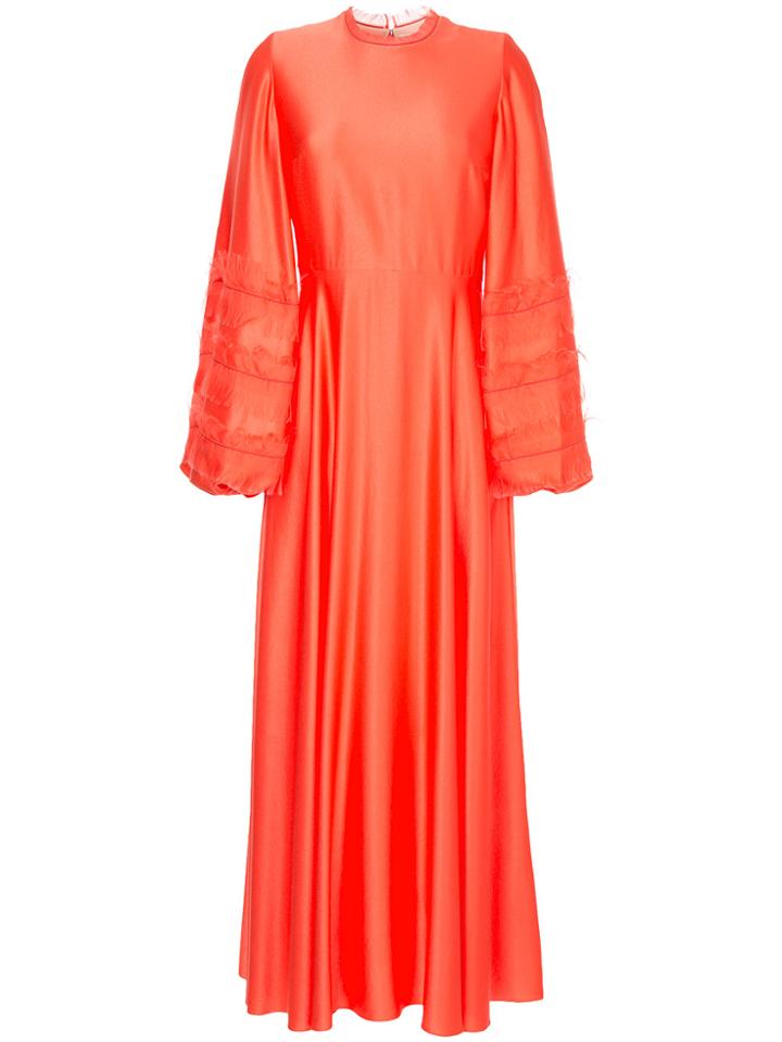 Roksanda Fringed Sleeve Dress - Yellow & Orange