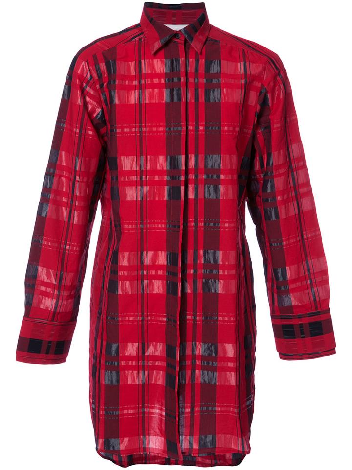 Strateas Carlucci - Remote Pocket Shirt - Men - Cotton/lyocell - S, Red, Cotton/lyocell