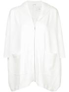 Taylor Panelled Cube Hoodie - White