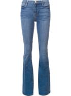 Frame Denim Flared Jeans, Women's, Size: 27, Blue, Cotton/polyester/spandex/elastane