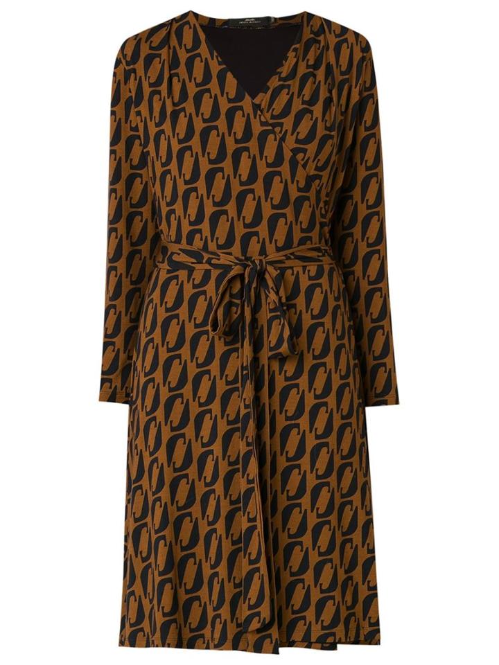 Andrea Marques Monogrammed Wrap Dress