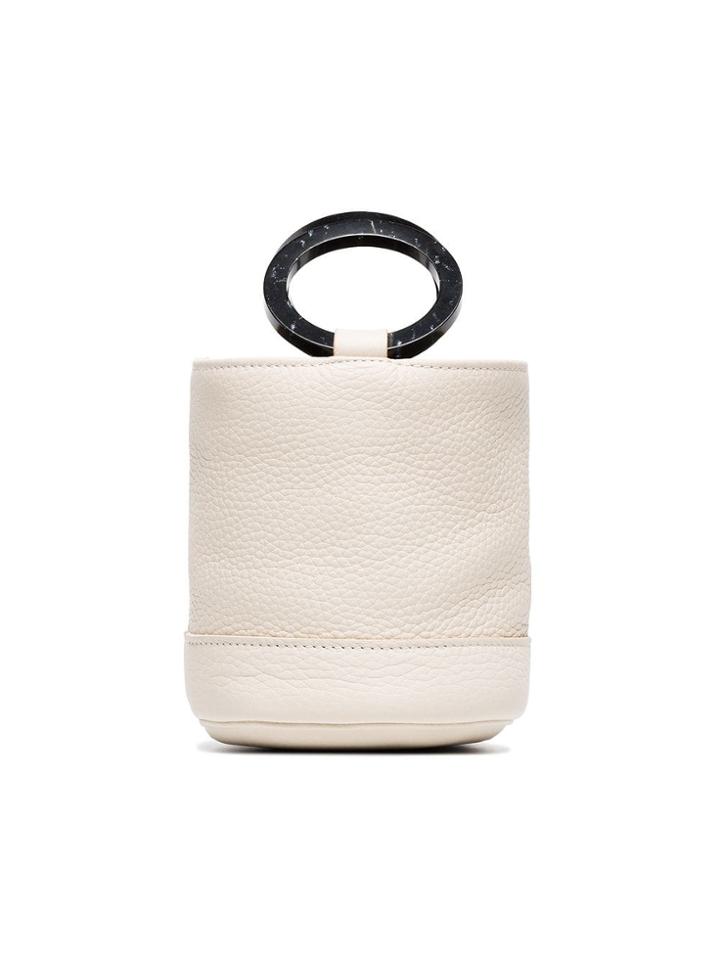 Simon Miller Cream Bonsai 15 Leather Bucket Bag - White