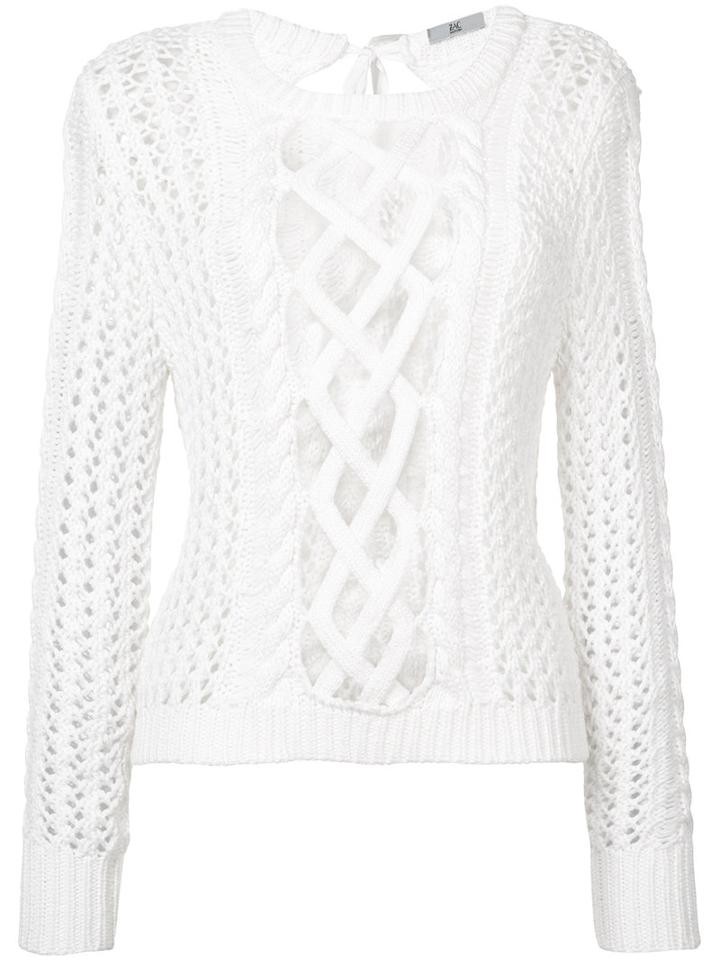 Zac Zac Posen - 'angela' Sweater - Women - Cotton - M, White, Cotton
