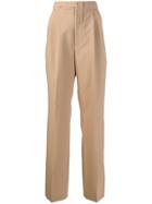 Plan C Wide-leg Trousers - Neutrals
