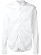 Marni Ruched Poplin Shirt, Men's, Size: 48, White, Cotton