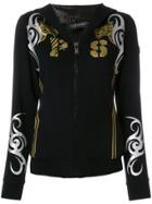 Plein Sport Multi Print Sports Hoodie - Black