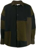 Ambush Patchwork Fleece Jacket - Green
